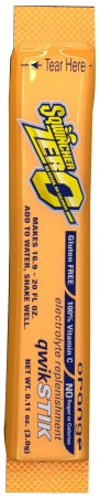 R3 Safety Sqwincher Quik Stik Zero Electrolyte Replenishment Drink Mix Orange Flavor 10 oz. - 331701195