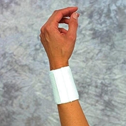 Scott Specialties - Wrist Support Wraparound / Wristlet Elastic Left or Right Wrist White One Size Fits Most - 1311 WHI UN