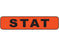 Shamrock - Pre-Printed Label Advisory Label Red STAT Black Alert Label 5/16 X 1-1/4 Inch - STAT-1005