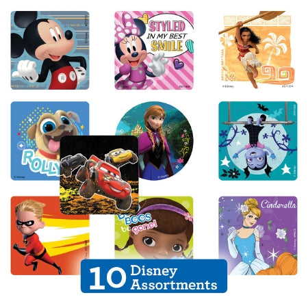 Smilemakers  1000 Per Unit Disney Sticker Sampler Sticker 2.5 Inch - DSNYB