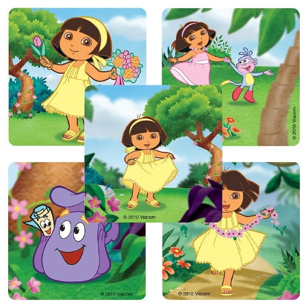 Smilemakers Disney 100 Per Unit Dora The Explorer Sticker 2.5 Inch - DRAEB