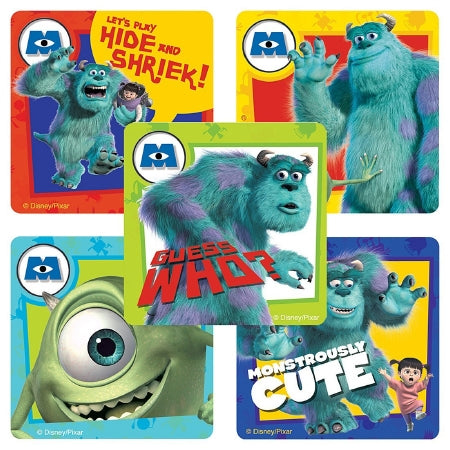 Smilemakers  100 Per Unit Disney Monsters Inc Sticker 2.5 Inch - ST688B