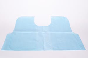 Tidi Products Exam Cape Sky Blue Front / Back Opening Without Closure Unisex - 980854