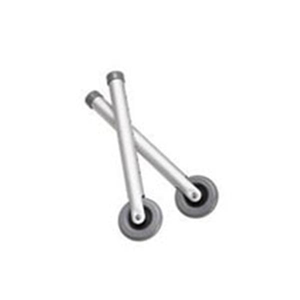 Sunrise Medical Wheel Replacement Guardian For Walker Rubber 3" Fixed Gray Pr - G07731-8