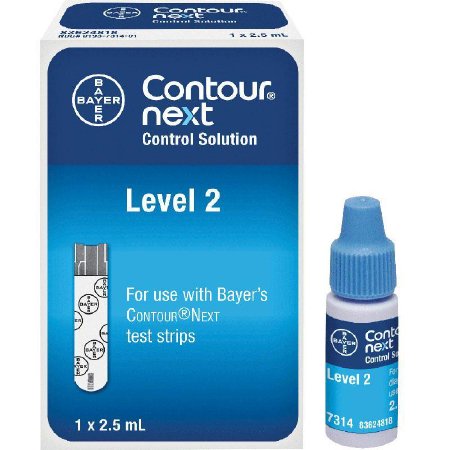 Ascensia Diabetes Care Contour Next Control Solution Blood Glucose 2.5 mL Level 2 - 7314