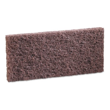 Boardwalk - Scouring Pad Heavy Duty Brown NonSterile Synthetic Fiber 4 X 10 Inch Reusable - BWK403