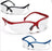 Venture II - Safety Glasses Wraparound Anti-scratch Coating Clear Tint Polycarbonate Lens Black Frame Over Ear One Size Fits Most - 1372-BK