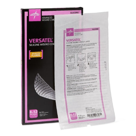 Versatel - Wound Contact Layer Dressing 8 X 12 Inch Silicone Rectangle Sterile - Medline - MSC17812EP