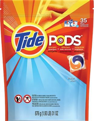 The Palm Tree Group Tide Laundry Detergent 35 per Bag Pods - 93127