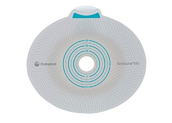 SenSura Mio Click - Ostomy Barrier Precut, Extended Wear Elastic Adhesive 50 mm Flange Red Code System 1-1/4 Inch Opening - 10514
