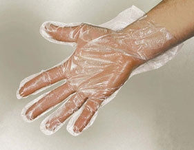 Cellucap Mfg Co PG500 Food Service Glove Large Smooth Clear Polyethylene - PG5LD