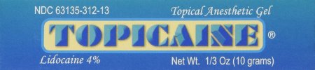 Topicaine - Topical Pain Relief 4% Strength Lidocaine Topical Gel 10 Gram - TOP4-010-TCRC