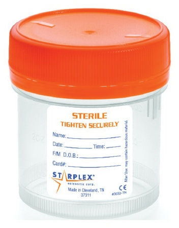 LeakBuster 3 - Urine Specimen Container 90 mL (3 oz.) Screw Cap Patient Information OR Sterile - 22146533