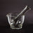 HCL - Mortar and Pestle Hand Operated Clear - 3073