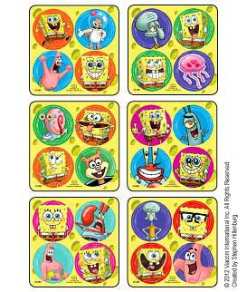 Medibadge Disney 300 Per Unit Spongebob Square Pants Sticker - 2488