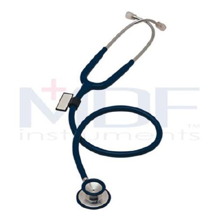 MD ONE - Classic Stethoscope MD One Black 1-Tube 30 Inch Tube Double-Sided Chestpiece - MDF747XP11