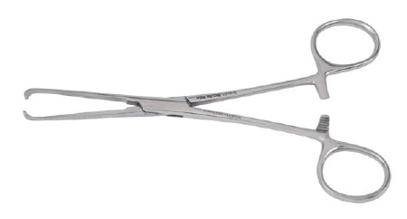 Vantage - Tissue Forceps Allis 6 Inch Length Floor Grade Stainless Steel NonSterile Ratchet Lock Finger Ring Handle Full Curved 4 X 5 Teeth - V916-6