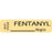 Precision Dynamics MedVision Pre-Printed Label Anesthesia Label FENTANYL____ MCG/CC 1 Tan 5/16 X 1-1/4 Inch - V01ST9569