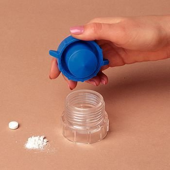 Apex Pill Pulverizer - Pill Crusher Hand Operated Blue / Clear - 3457