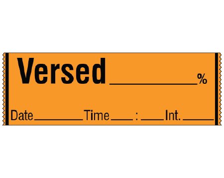 Shamrock - Pre-Printed / Write On Label Anesthesia Label Orange - SA-55-DTI
