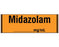 Shamrock - Drug Label Anesthesia Label Midazolam_mg/ML Orange 1/2 X 1 Inch - SA-212