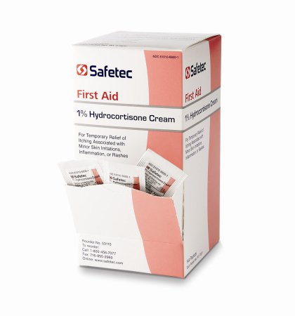 Safetec - Itch Relief 1% Strength Cream 0.09 Gram Individual Packet - 53110