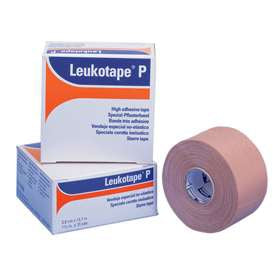 BSN Medical Leukotape P Orthopedic Corrective Tape Porous Rayon / Zinc Oxide 1-1/2 Inch X 15 Yard Beige NonSterile - 76168