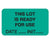 Market Lab Inc Pre-Printed Label Instructional Label THIS LOT IS READY FOR USE / DATE____ INIT____ Yellow 1 X 3-3/4 Inch - 8028