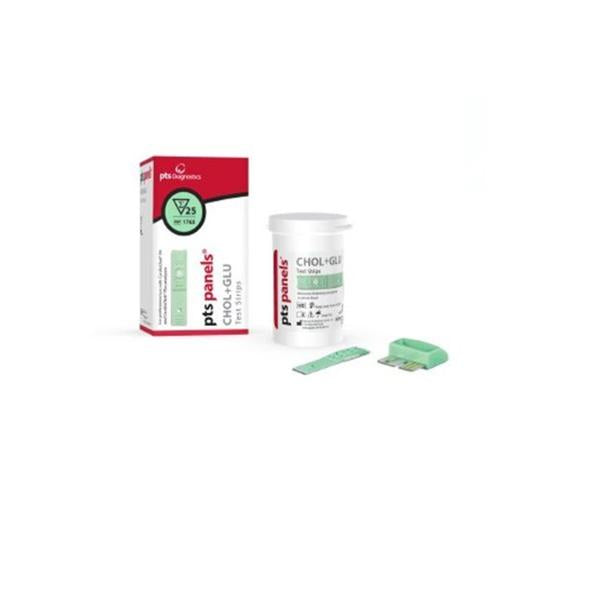Polymer Technology Systems Glucose/ Cholesterol Test Strip 25/Bx - 1765