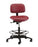 Task Series - Industrial Stool Contoured Backrest Pneumatic Height Adjustment 5 Casters Agate Blue - VT-3-EAA-C-LV003