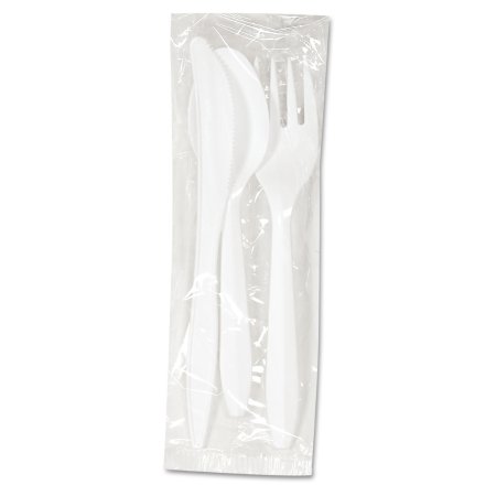 Boardwalk - Utensil Set Medium Weight White Plastic - BWKCOMBOKIT