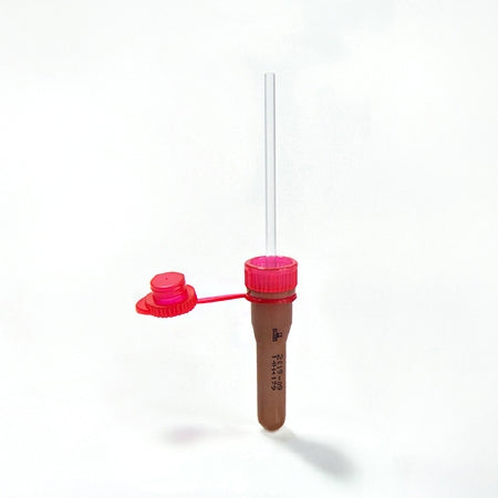 Ram Scientific Safe-T-Fill Capillary Blood Collection Tube Serum Tube Clot Activator Additive 10.8 X 46.6 mm 200 µL Red Attached Cap Plastic Tube - 07 7150