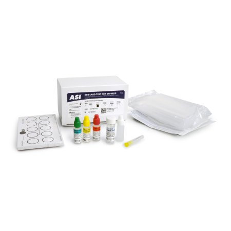 ASI - Rapid Test Kit RPR Card Test Syphilis Screen Serum / Plasma Samp ...