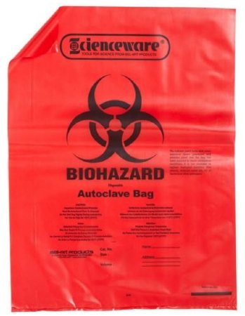 Bel-Art Products SP Scienceware Biohazard Waste Bag 2 - 4 gal. Red Polypropylene 14 X 19 Inch - 13164-1419