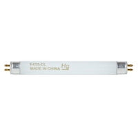 Bulbtronics Fluorescent Lamp 0.6 dia. X 6 Inch, Daylight, 4 W, T5 Shape, G5/Mini Bi Pin Base, 6500K Kelvin, 6000 Hours Life, Preheat Circuitry - 5503