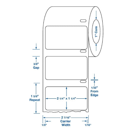 Medline - Blank Label Tape Printer Label White Paper - DTL1511