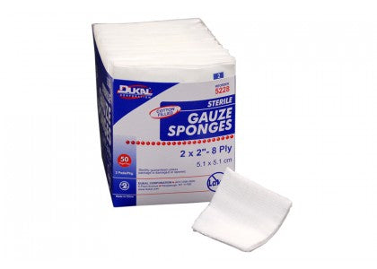 Dukal Dukal Gauze Sponge Gauze 8-Ply 2 X 2 Inch Square Sterile - 2283