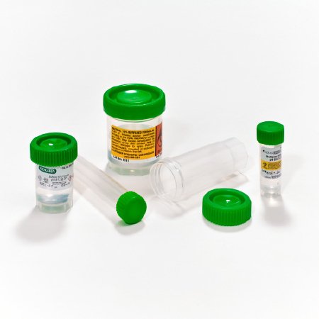 Histoware - Prefilled Formalin Container 3.5 mL Fill in 8 mL (.27 oz.) Screw Cap Warning Label NonSterile - Caplugs - 308-1101-G8T