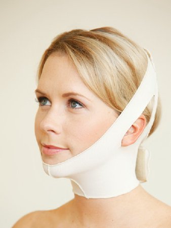 Medico International Cooljaw Neck/Chin Support Large SuperSilky Fabric Beige - T-118-L