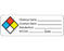 Shamrock Scientific Shamrock Pre-Printed Label Warning Label Chemical Name _____ / Common Name _____ / Manufacturer _____ / MSDS # _____ Date _____ White 1 X 3 Inch - UPCR-40
