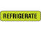 Shamrock - Pre-Printed Label Auxiliary Label Chartreuse Vac REFRIGERATE Black Temperature Control 5/16 X 1-1/4 Inch - UPCR-1034