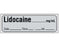 Shamrock Scientific Shamrock Pre-Printed Label Anesthesia Label LIDOCAINE _____ mg / mL / Date _____ Time _____ Int. _____ Gray 1/2 X 500 Inch - SA-300-DTI-PRE