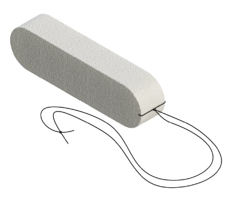 Shippert Medical Technologies Rhino Rocket Nasal Packing with Applicator PVA Expandacell Foam Non-impregnated Medium 1.5 X 2 X 5 cm 8 Count Sterile - 11W-W0500-08AS