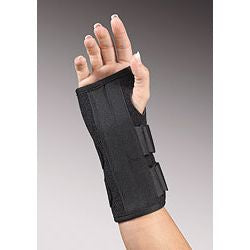 BSN Medical Wrist Splint Foam / Lycra Left or Right Hand Black One Size Fits Most - 22-602UNBLK