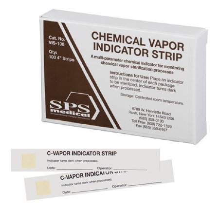 SPS Medical Supply SPSmedical Sterilization Chemical Indicator Strip Chemical Vapor 4 Inch - VIS-250