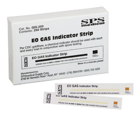 SPS Medical Supply SPSmedical Sterilization Chemical Indicator Strip EO Gas 4 Inch - GIS-250