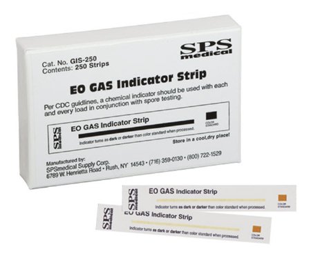 SPSmedical - Sterilization Chemical Indicator Strip EO Gas 4 Inch - GIS-250