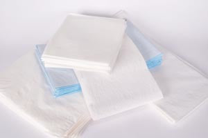 Tidi Everyday - Stretcher Sheet Flat Sheet 30 W X 48 L Inch White Tissue / Poly / Polyethylene Film Disposable - 918211