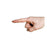 Oval-8 - Finger Splint Adult Size 5 Pull-On Right Hand Beige - P1008-5-05