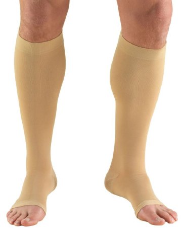 Truform - Compression Stocking Knee High Medium Beige Open Toe - 865-BG-MED
